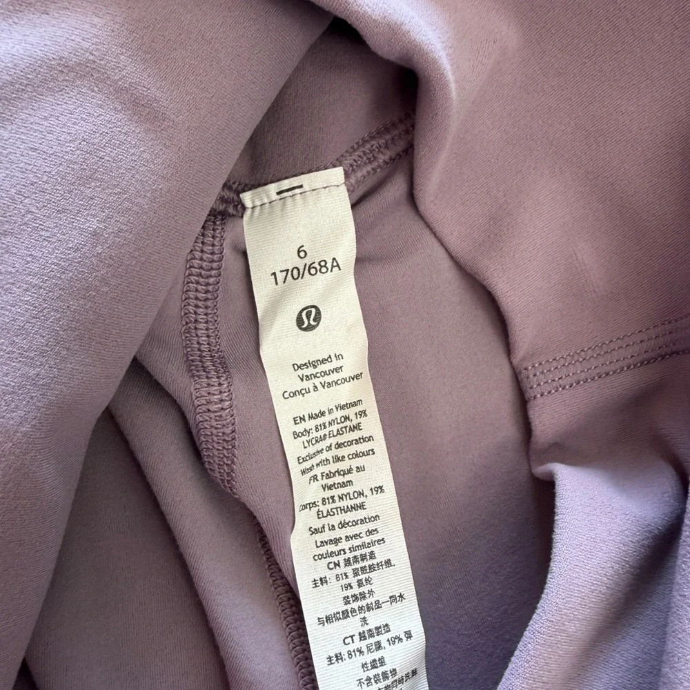 lululemon Align Super High Rise SHR Pant Leggings 28” Purple Ash PPAS size 6 NWT - Picture 8 of 9
